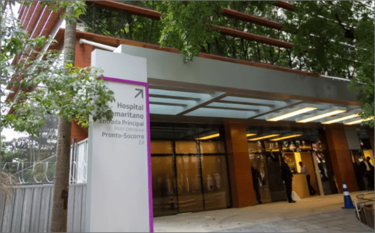 Fachada do Hospital Samaritano
